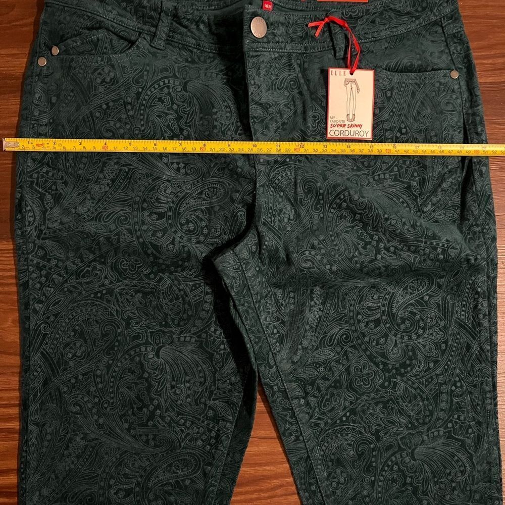 NWT ELLE Super Skinny Emerald Green Women’s Pants - Picture 6 of 11